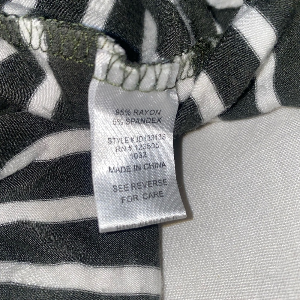 Heart & hips small striped Macy stretch tank green white dress - Picture 11 of 12